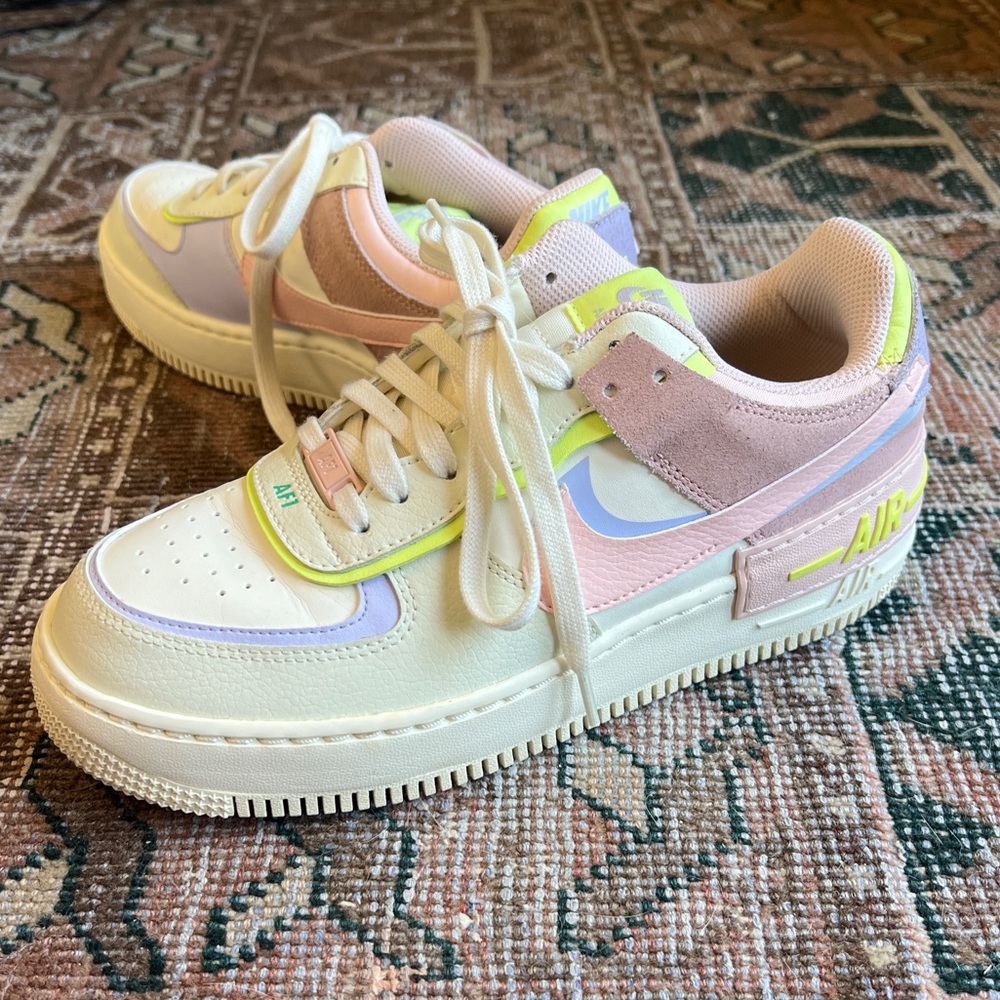 Nike Air Force 1 Shadow "Cashmere/Pure Violet/Pink Oxford/Pale Coral
